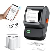 Ponek Label Maker with 3 Tapes, M100 Address Barcode Label Printer, Versatile App with 4000 Icons...