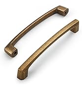 Amerdeco 6 Pack Antique Brass Cabinet Pulls 5 Inch(128MM) Hole Centers Kitchen Vintage Retro Cabi...