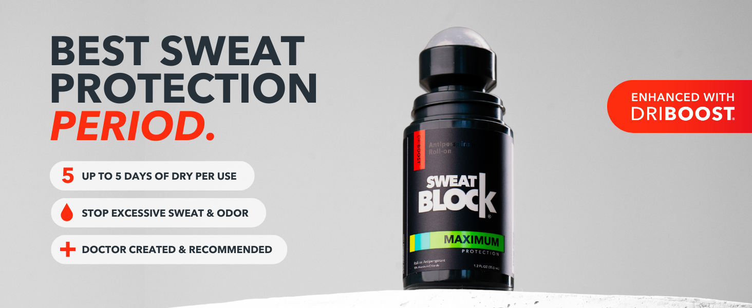 SweatBlock Antiperspirant for Excessive Sweating &amp; Hyperhidrosis