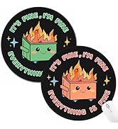 Hancynir 2 Pack Dumpster on Fire Mouse Pad, Funny Cute Mousepad for Desk Accessories, Small Mouse...
