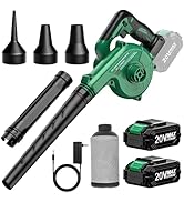 K I M O. Cordless Leaf Blower Vacuum Combo, 3 Nozzles &amp; 3 Modes for Inflation &amp; Deflation, 20000R...