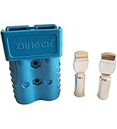 350A Battery Connector 2/0 AWG for 350A 600V Plug,Quick-Connector Disconnector Housing 2-Pole (Blue)