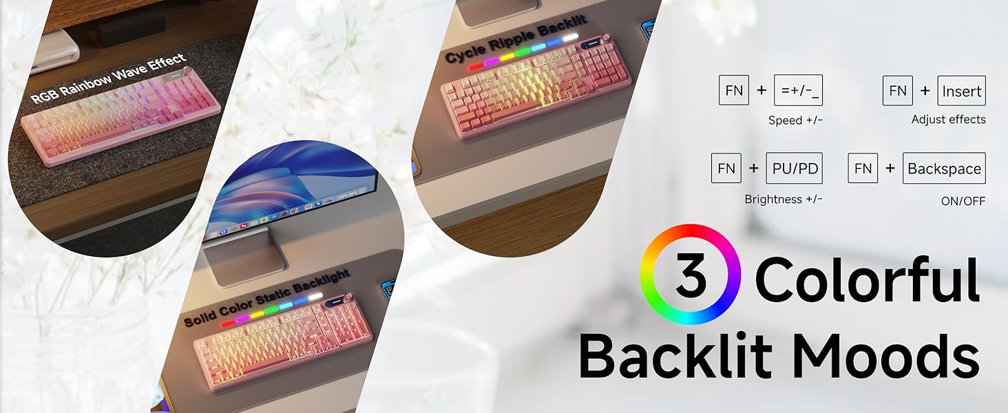 backlit keyboard keyboards wireless pink wireless keyboard keyboard bluetooth