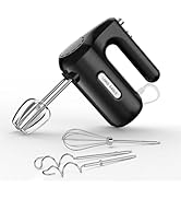 Lord Eagle 5-Speed Hand Mixer Electric, 300W Compact Handheld Mixer, Portable Kitchen Egg Beater ...
