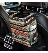 SIBOFUEGO Car Trash Bin Cute - Leak-Proof Car Trash Can with Lid and Storage Pockets, Car Garbage...