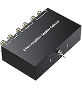 LiNKFOR 2(1)-in-1(2)-Out Amp Amplifier Speaker Switcher Selector, 2-Way Speaker switcher selector...