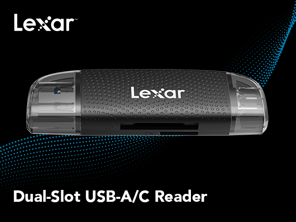 Dual-Slot USB-A/C Reader