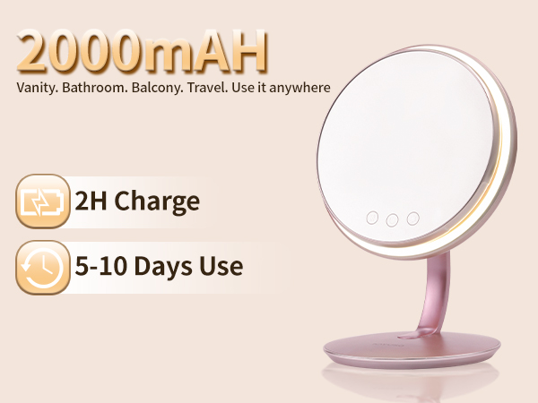  led face mask desk mirror with light led vanity mirror