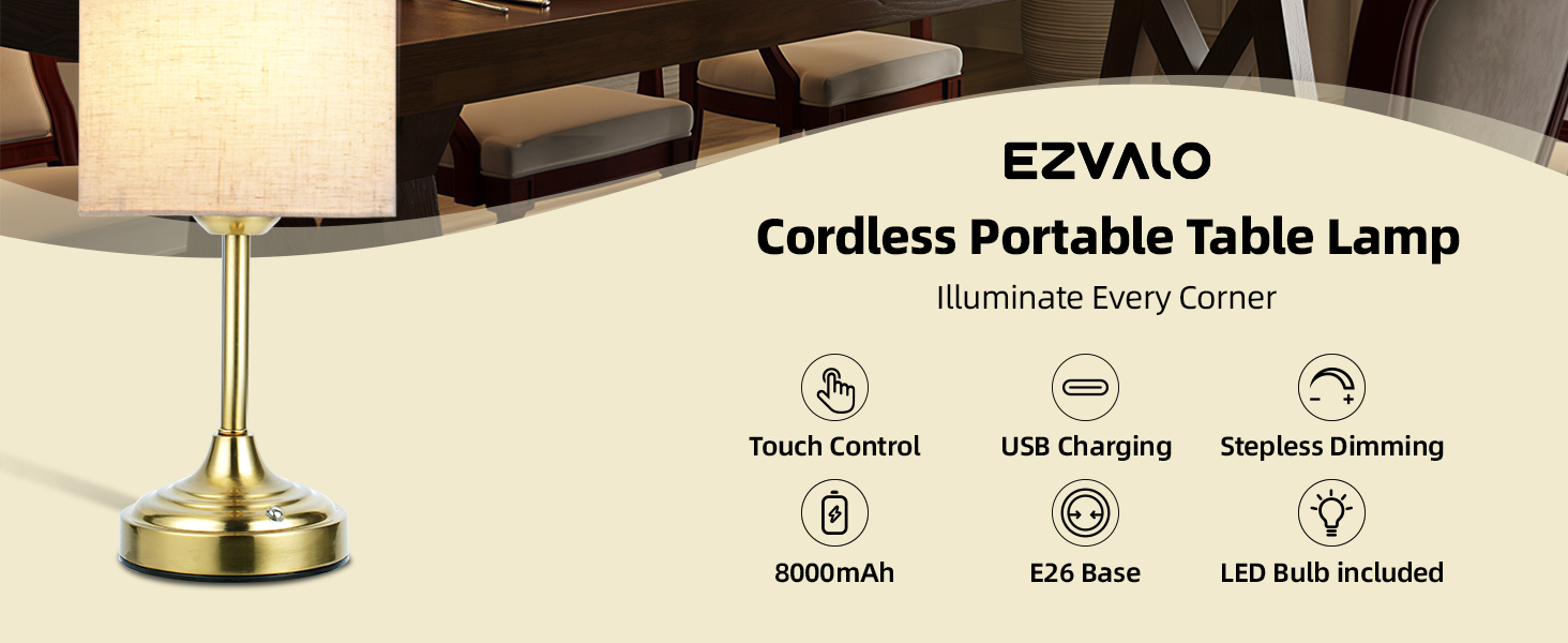 Cordless Table Lamp