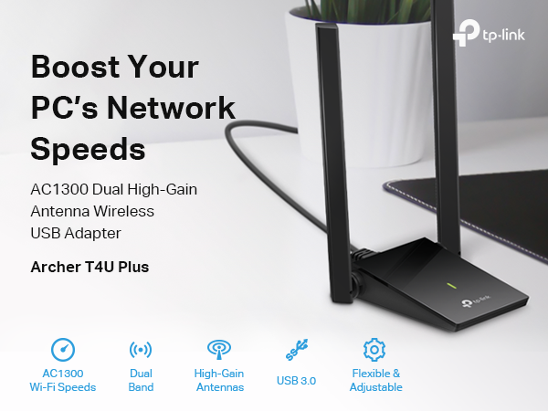 USB WiFi Adapter - Archer T4U Plus