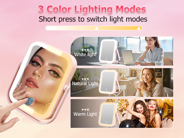 makeup mirror with lights travel