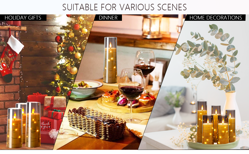 outdoor candles with timer waterproof romantic candles