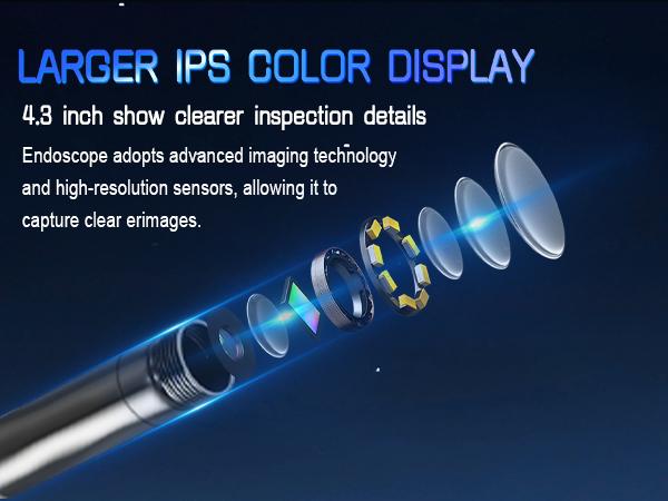 endoscope camera with light