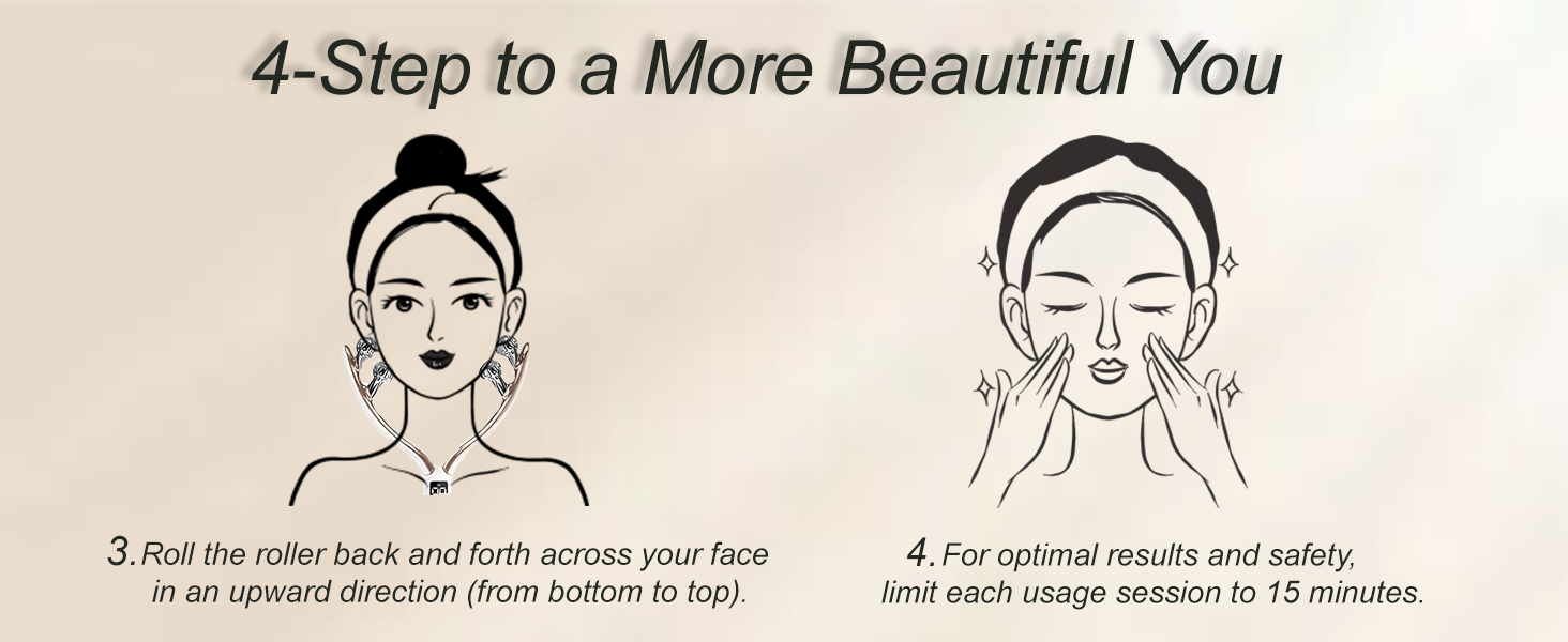 wireless face massager tool Neck massage gua sha double chin reducer microcurrent facial device