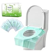 ANKEXIN Disposable Toilet Seat Covers, 70 PCS Individually Travel Pack, XL Waterproof &amp; Adhesive ...
