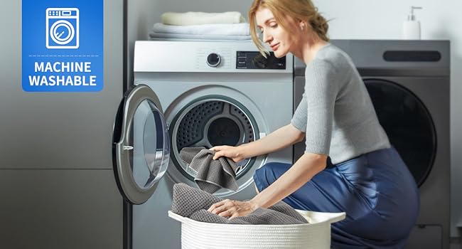 MR.SIGA MACHINE WASHABLE Waffle Pattern Reusable Cleaning Cloths