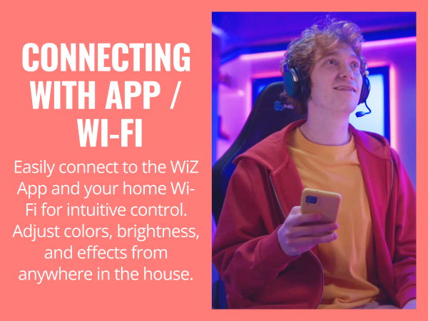 Connect with app and wifi