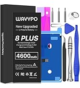 WAVYPO Battery for iPhone 8 Plus, Upgraded 4600mAh High Capacity New 0 Cycle Battery Replacement ...