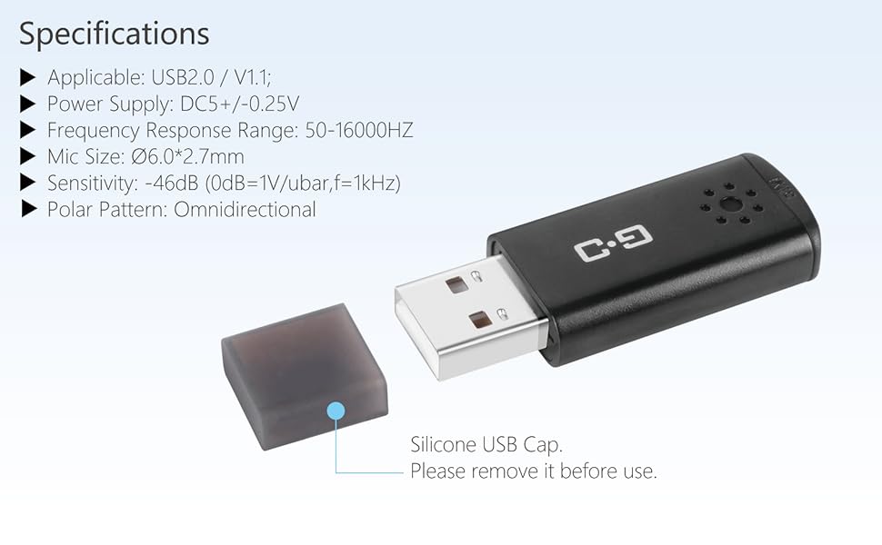 very mini usb microphones for pc use cgs-m3
