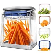 ZHANG XIAO QUAN SINCE 1628 French Fry Cutter 4-in-1 Food Dicer Chop Box, Potato Cutter for Fries ...