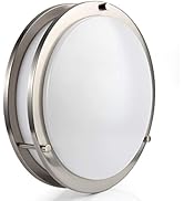 LINEWAY Ceiling Light Motion Sensor LED Flush Mount Ceiling Light Fixture 18W 12 Inch 6000K Radar...