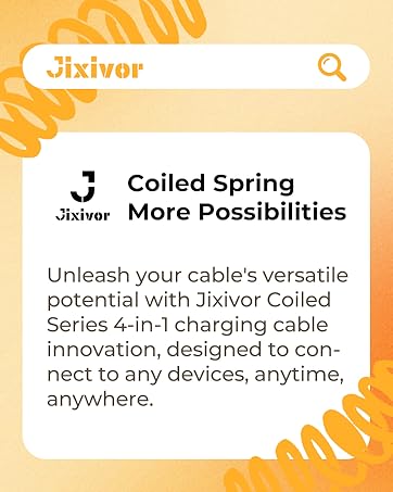 Jixivor usb c to usb c cable for iphone 17 pro max 240W 4 in 1 charging usb c to Lightning cable