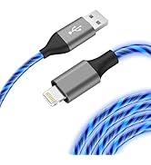Light-Up iPhone Charger Cord, 6ft - LED iPhone Charging Cable [Apple MFi Certified] - Compatible ...