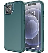 Diverbox for iPhone 12 case [Shockproof] [Dropproof] [Tempered Glass Screen Protector + Camera Le...