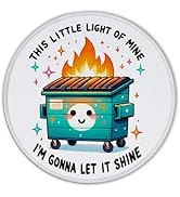 Dumpster Fire Mouse Pad, This Little Light of Mine Dumpster Fire Mouse Pad for Wireless Mouse Com...