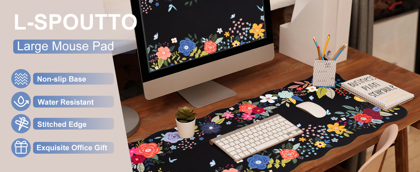 black mouse pad gaming
