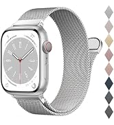 BELONGME Mesh Metal Loop Compatible with Apple Watch Band 40mm 41mm 38mm 44mm 45mm 49mm Series Ul...