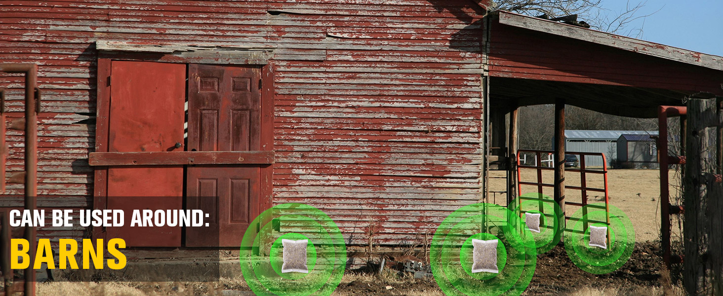 CAN BE USED AROUND: BARNS