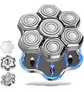 VODOZAVA Head Shaver Replacement Heads Magnetic 7 Blades Razor Replacement Blades Compatible with...