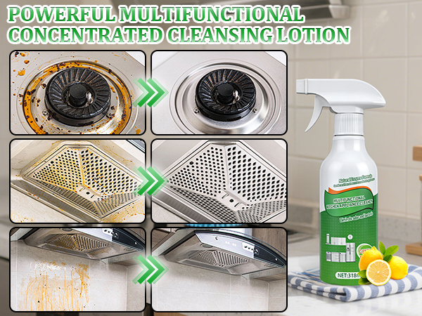 clean up kitchen oil stains