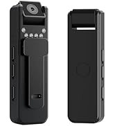 LVQ 1080P Mini Body Camera Video Recorder, Small Pocket Body Born Cam Wearable Camcorder, Persona...