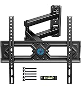 Pipishell Full Motion TV Wall Mount for 26-60 Inch Flat Curved TVs, Heavy Duty Single Articulatin...
