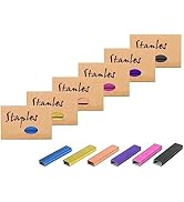 6 Pack Standard Staples 26/6 Stapler Refills Jam Free Staples 1/4 Inch for Home Office Supplies, ...