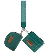 Wrangler Wristlet Keychain Wallet for Women, Dual Pouch Western Card Wallet | Small Credit Card H...