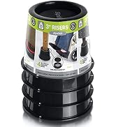 Slipstick CB672 Premium 3 Inch Bed Risers/Furniture Raisers with Steel Reinforced Holder Top, Lif...