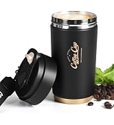 FrutPunch Insulated Travel Coffee Thermo, 316 Stainless Steel Coffee Tumbler with Lid, Double Wal...