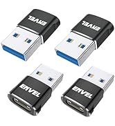 ENVEL USB C to USB Adapter, 4 Pack USB 3.0 to USB C Adapter, OTG Converter for Desktop Laptop Pro...