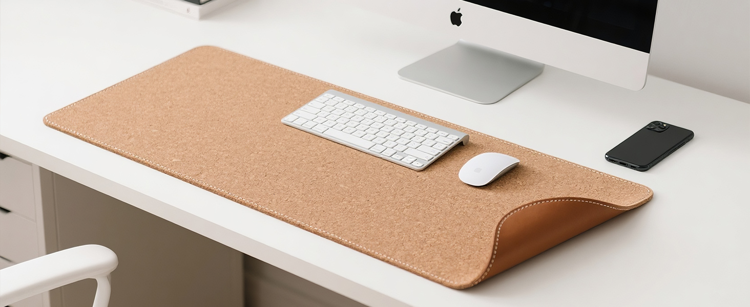 cork mouse pad ; large leather mouse pad