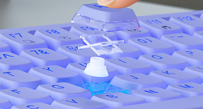 MacBook-style scissor-switch keys - soft, smooth typing with premium laptop-like feel