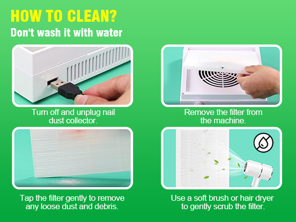nail dust filter