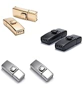 DAMILA No-Tie Shoelace Buckle Locks (6 PCS, 3 Pairs), One-Press Quick Release Metal Shoelace Clip...