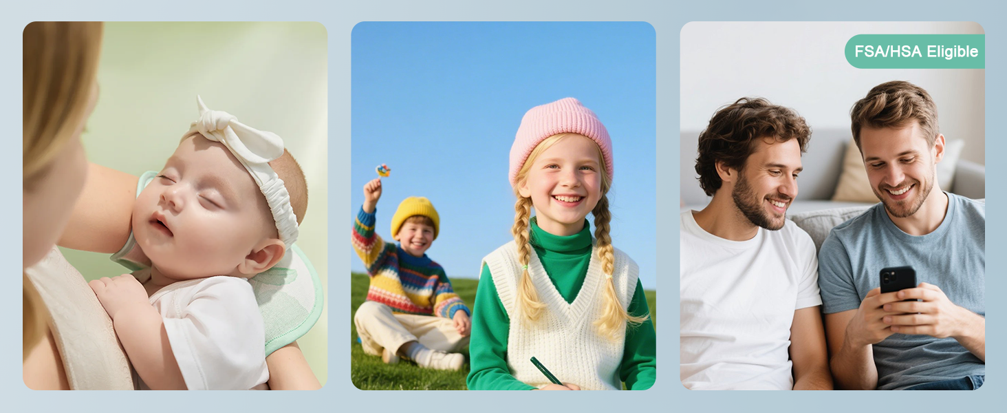 Synolmedic Thermometer for Kids and Adults,Baby Ear Thermometer Infrared Digital Thermometers