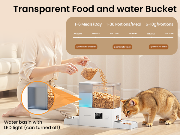 Automatic Cat Feeder and Water Dispenser