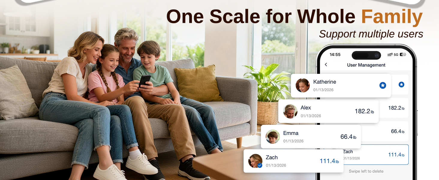 one scale for whole family surpport multiple users Christmas Mother's Day New Year's Gift