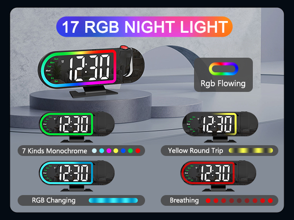 projection clock