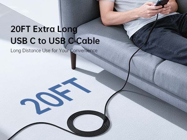 long usb c to usb c cable usb c cable long extra long usb c charging cable